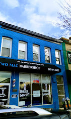 Two Mac Barbershop storefront on Georgia Ave NW